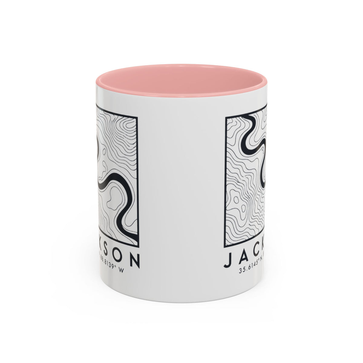 Jackson Topo Map Accent Mug