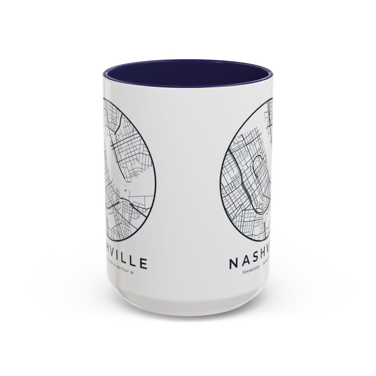Nashville Street Map Accent Mug
