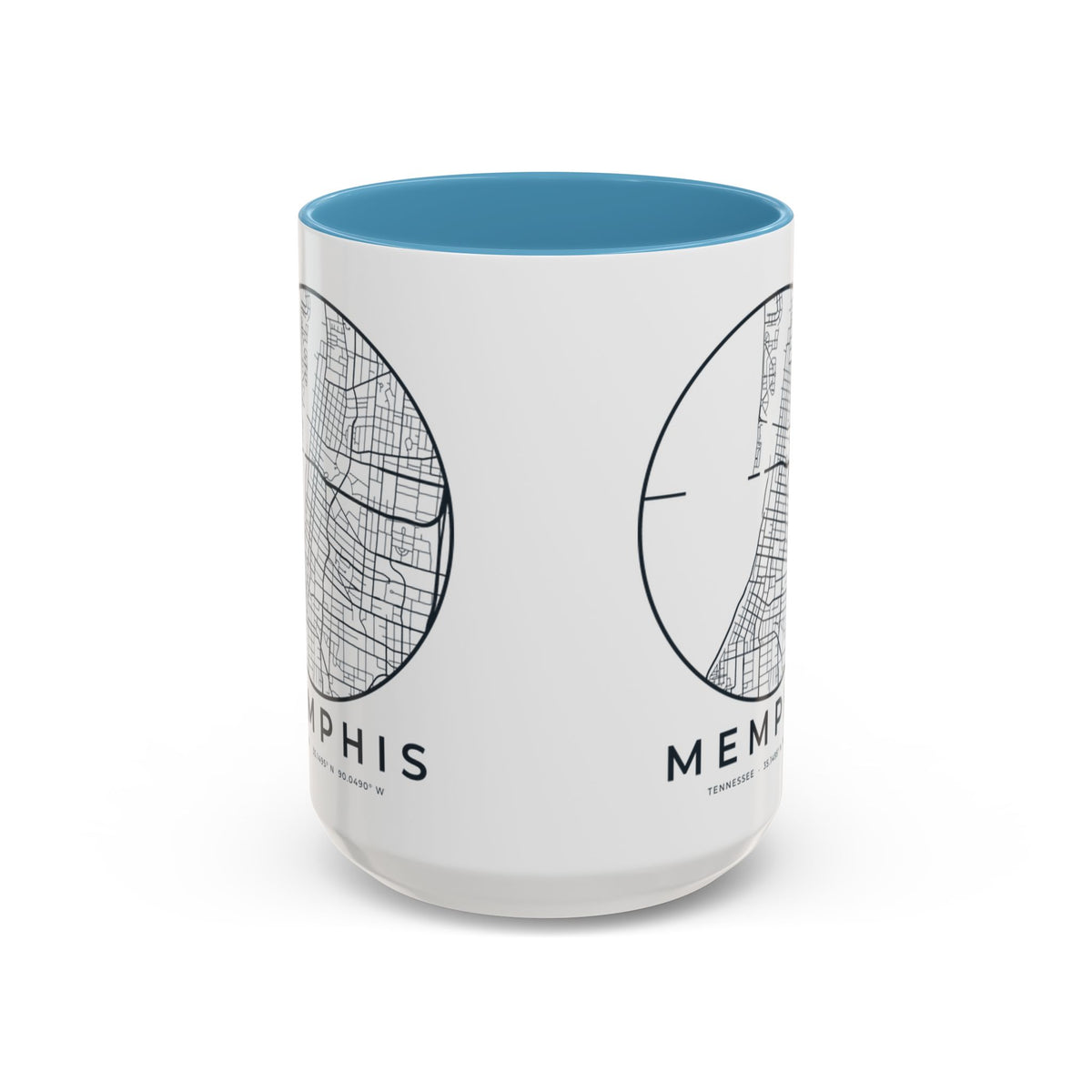 Memphis Street Map Accent Mug