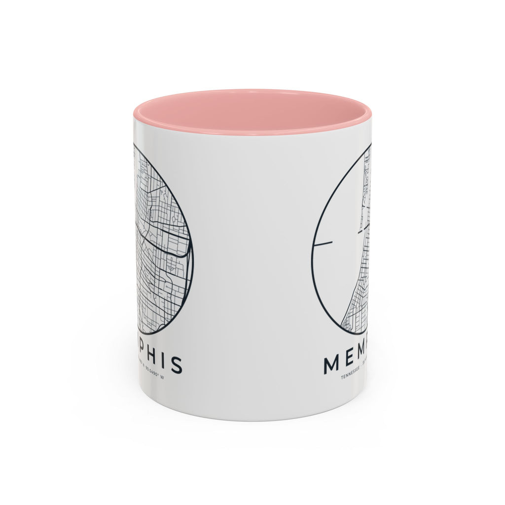 Memphis Street Map Accent Mug