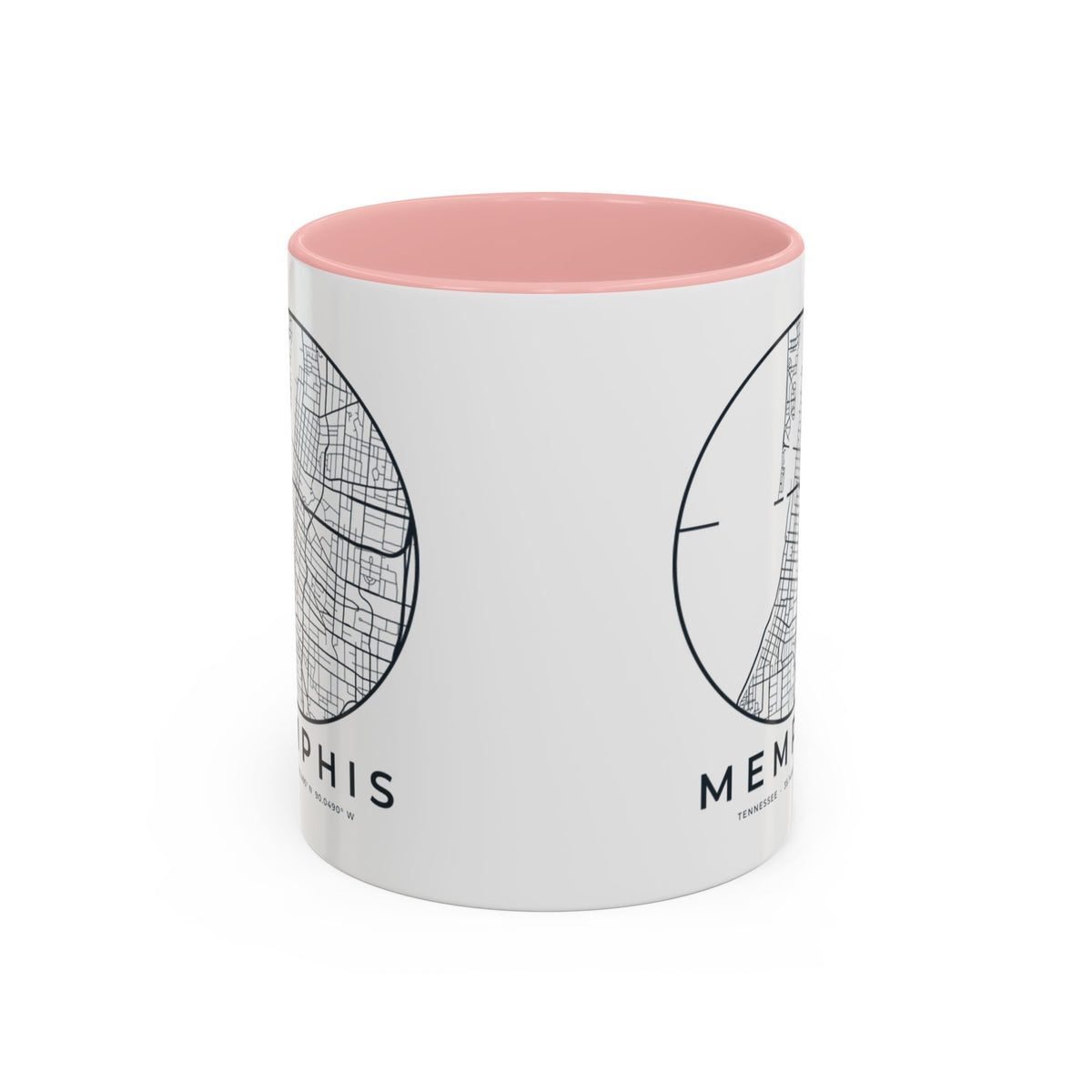 Memphis Street Map Accent Mug