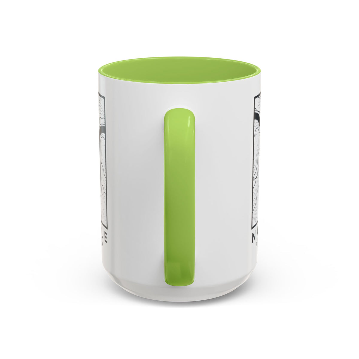 Nashville Topo Map Accent Mug