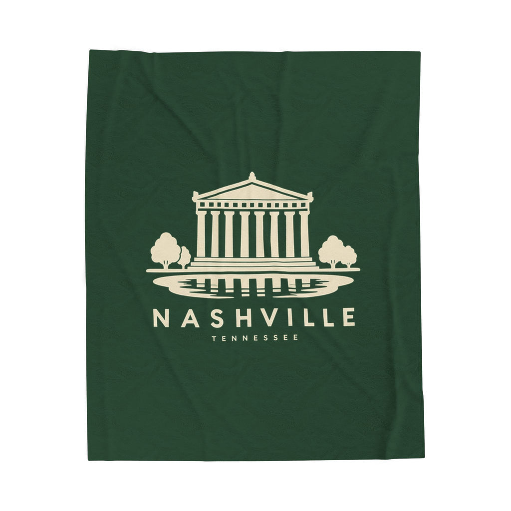 Nashville Parthenon Blanket (Forest Green)