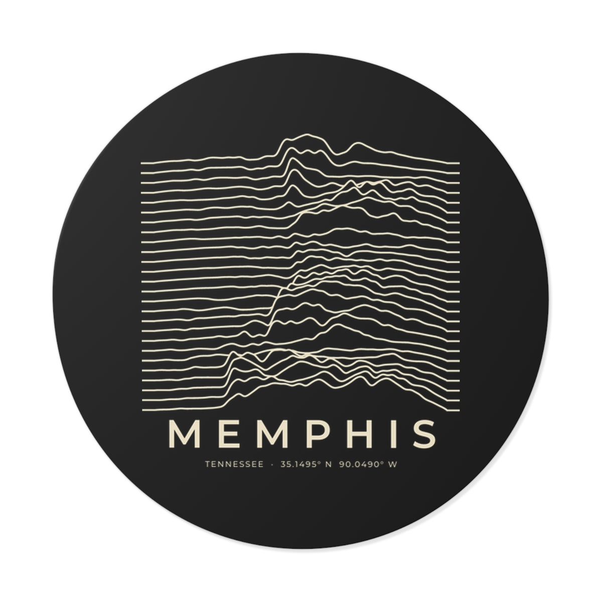 Memphis Ridgeline Sticker (Black)