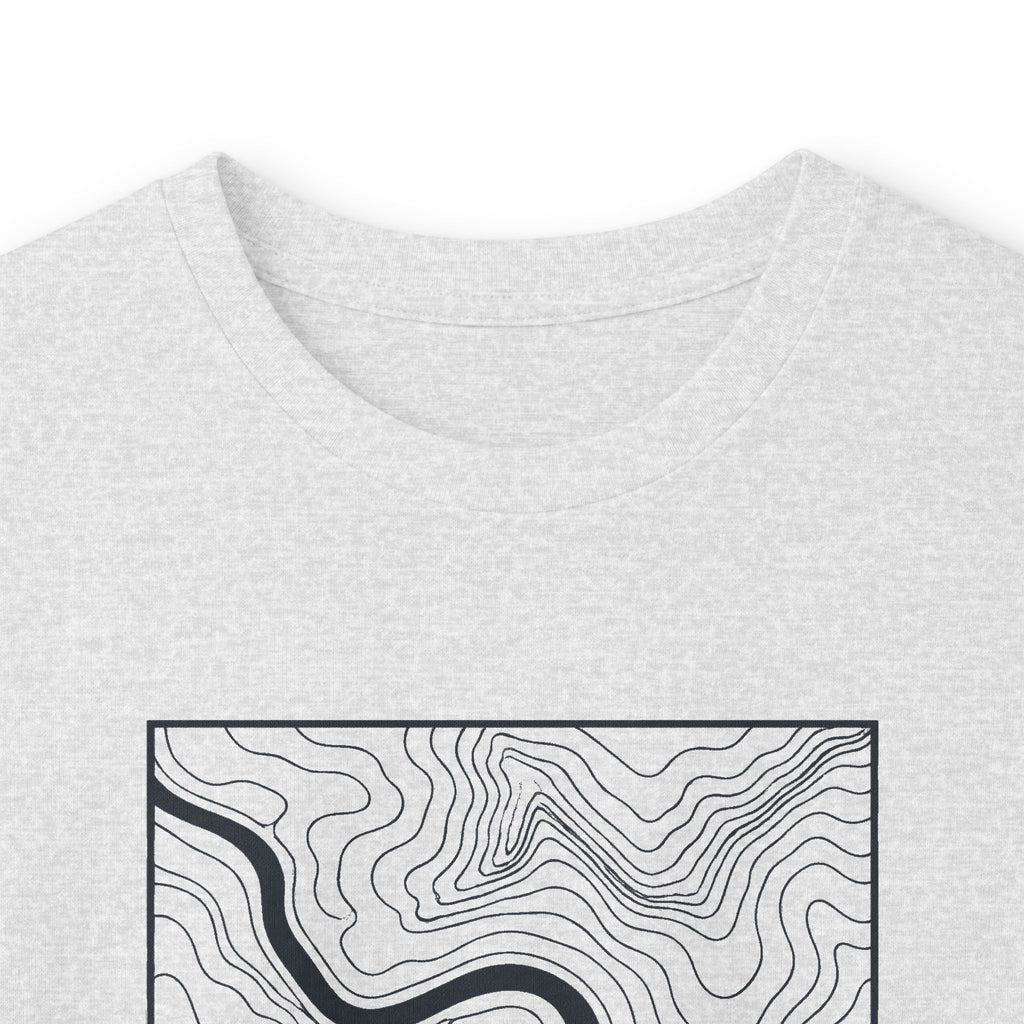 Chattanooga Topo Map Long Sleeve T-Shirt