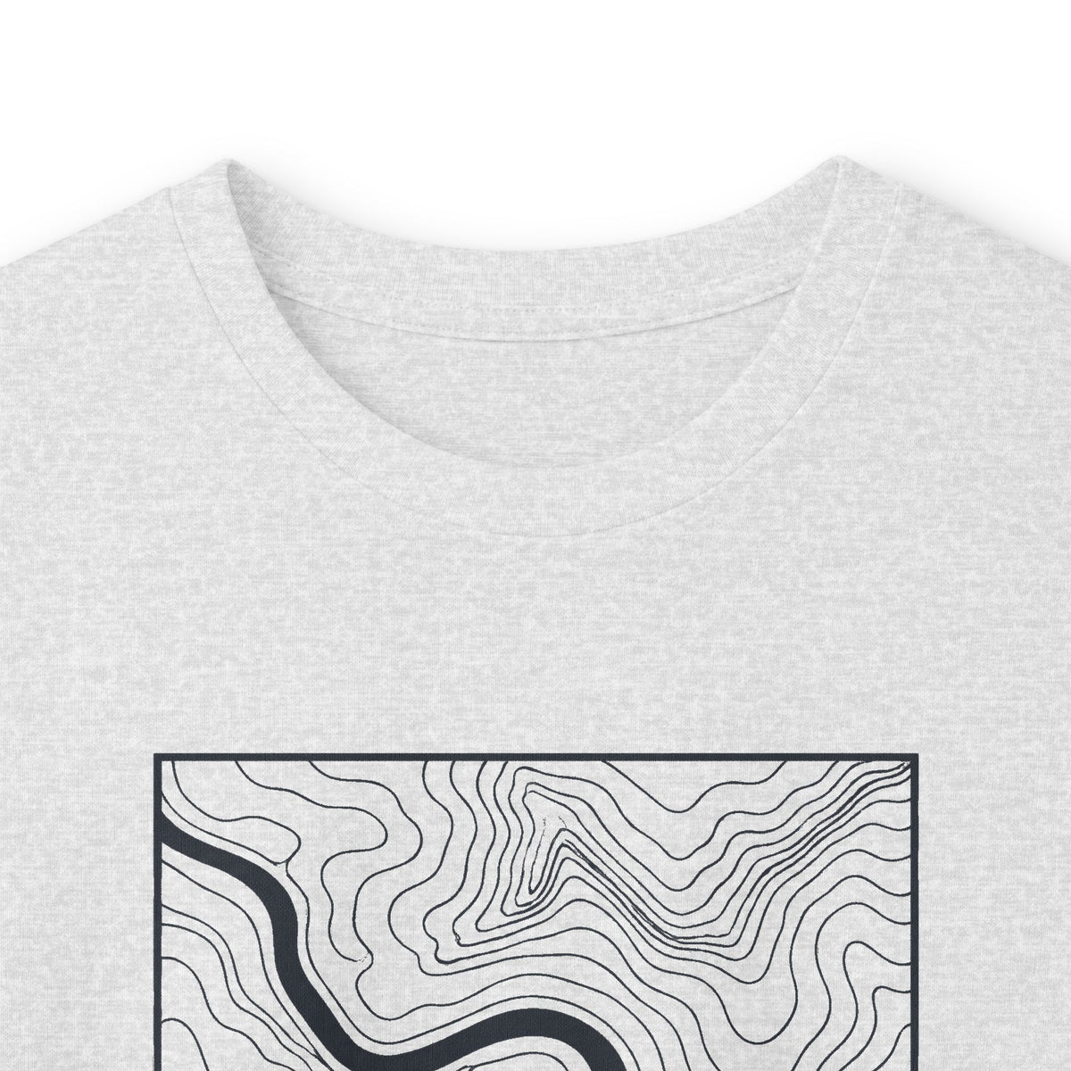 Chattanooga Topo Map Long Sleeve T-Shirt