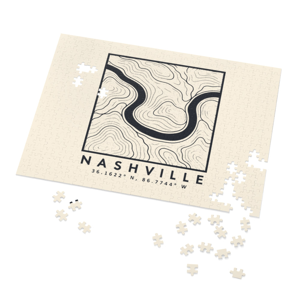 Nashville Topo Map Puzzle