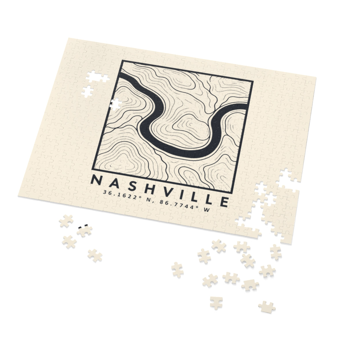 Nashville Topo Map Puzzle