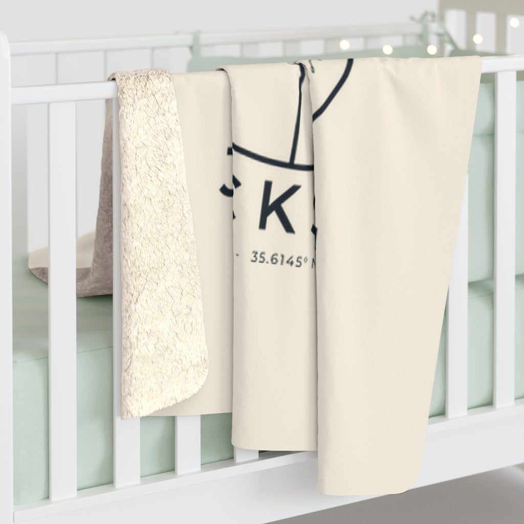 Jackson Street Map Sherpa Blanket