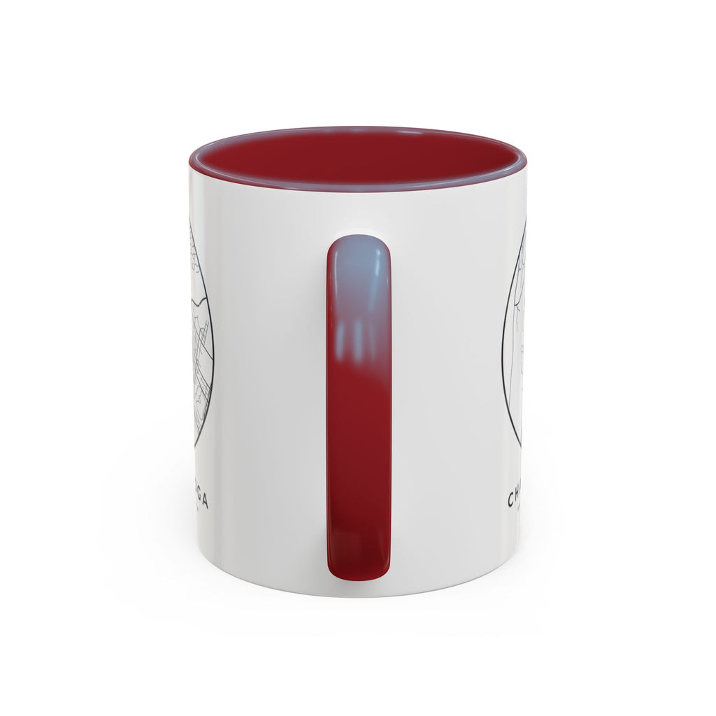Chattanooga Street Map Accent Mug