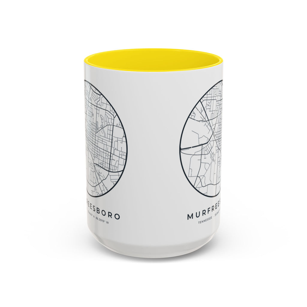 Murfreesboro Street Map Accent Mug