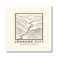 Johnson City Topo Map Magnet