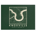 Knoxville Topo Map Puzzle (Forest Green)