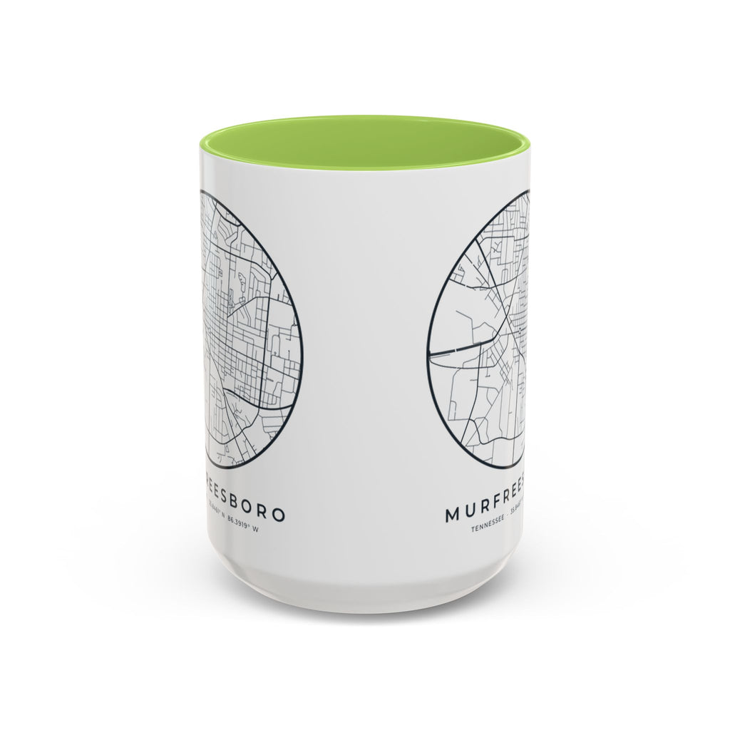 Murfreesboro Street Map Accent Mug