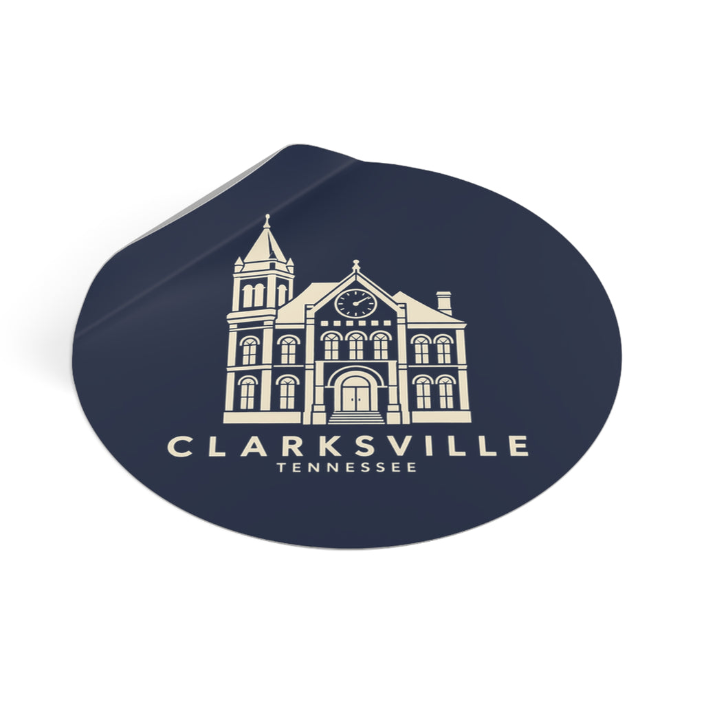 Clarksville Customs House Sticker (Navy)