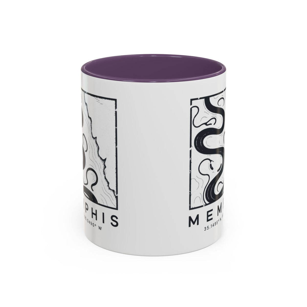 Memphis Topo Map Accent Mug