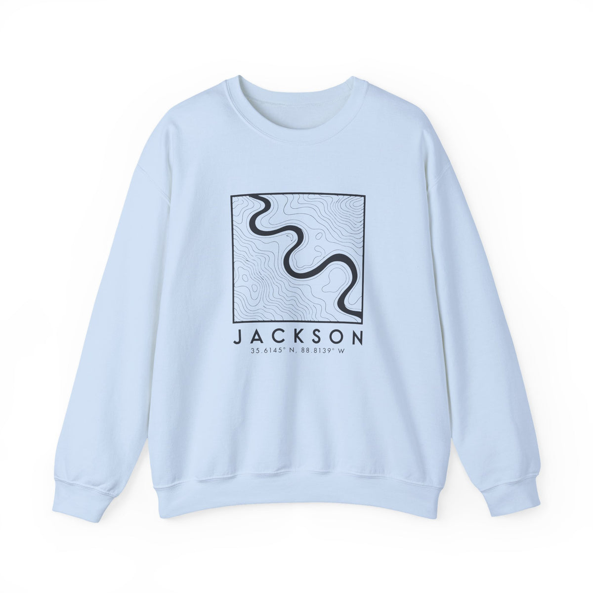 Jackson Topo Map Crewneck Sweatshirt