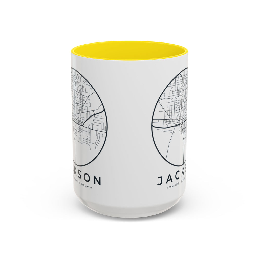 Jackson Street Map Accent Mug