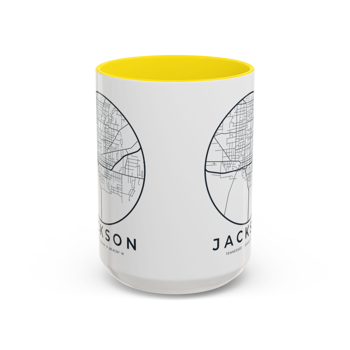 Jackson Street Map Accent Mug