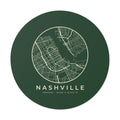 Nashville Street Map Sticker (Forest Green)