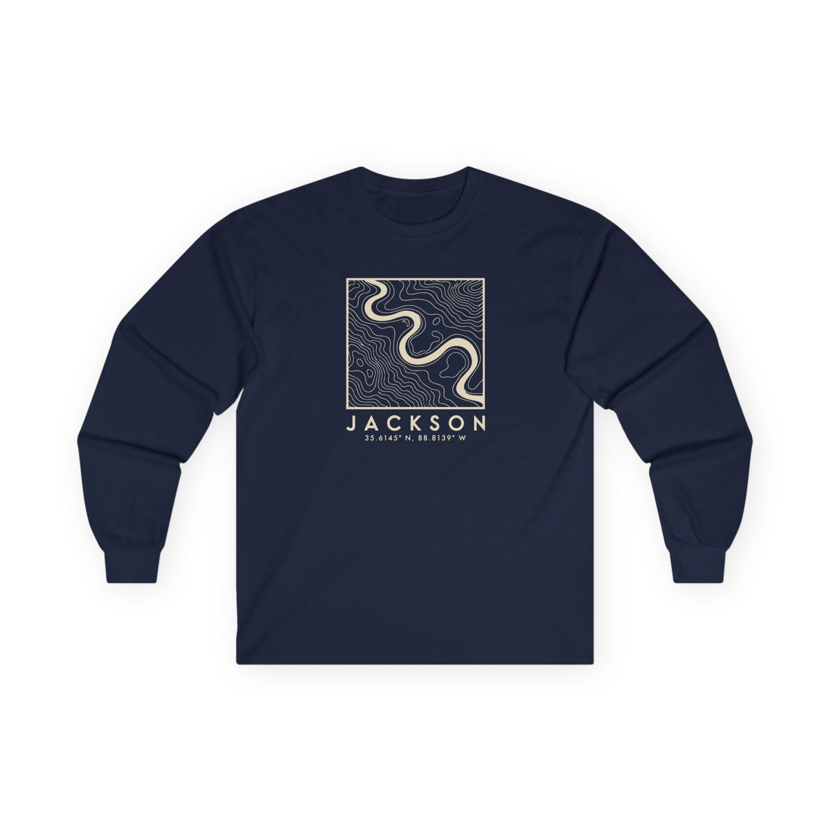 Jackson Topo Map Long Sleeve T-Shirt