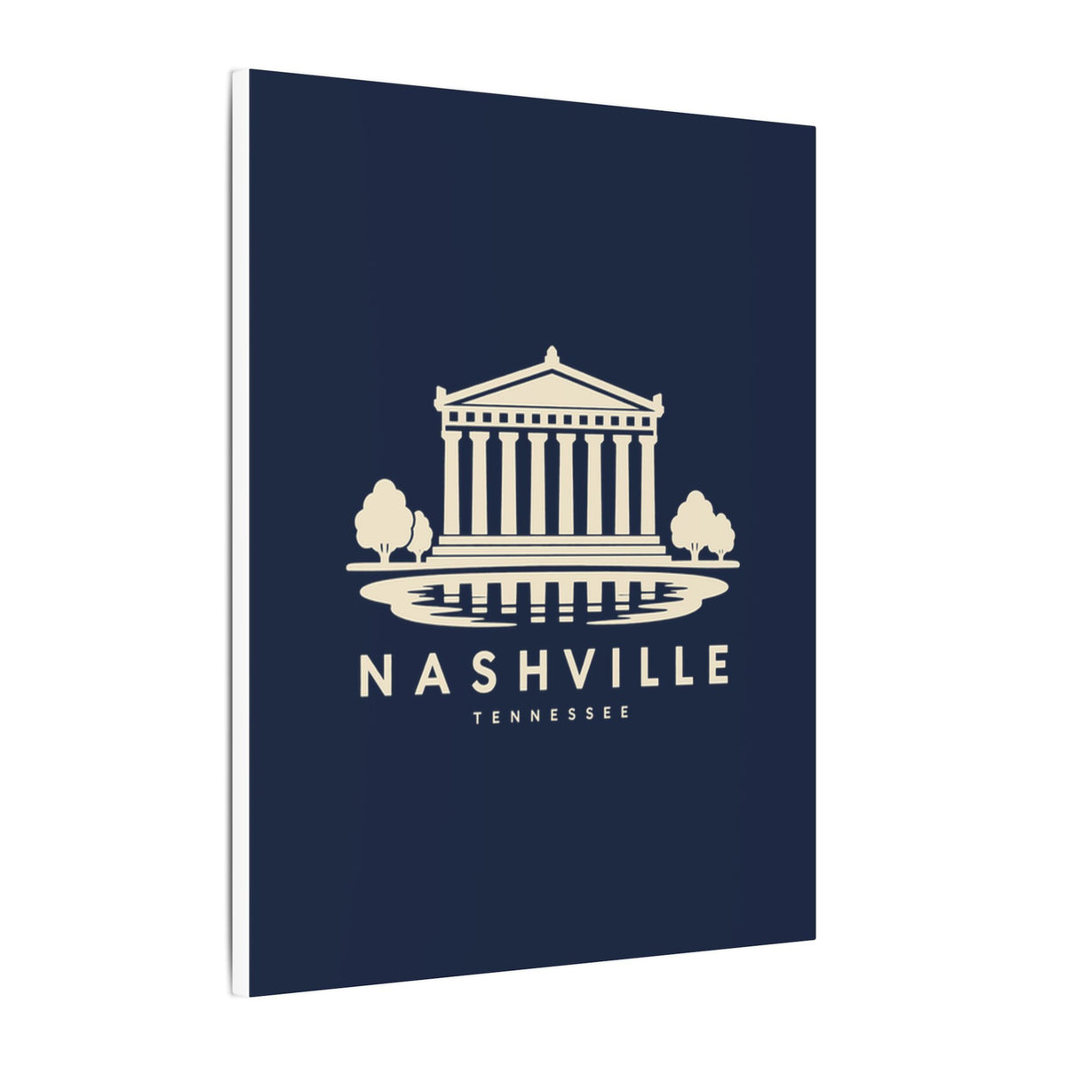Nashville Parthenon Canvas Print (Navy)