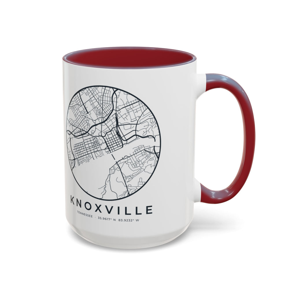 Knoxville Street Map Accent Mug