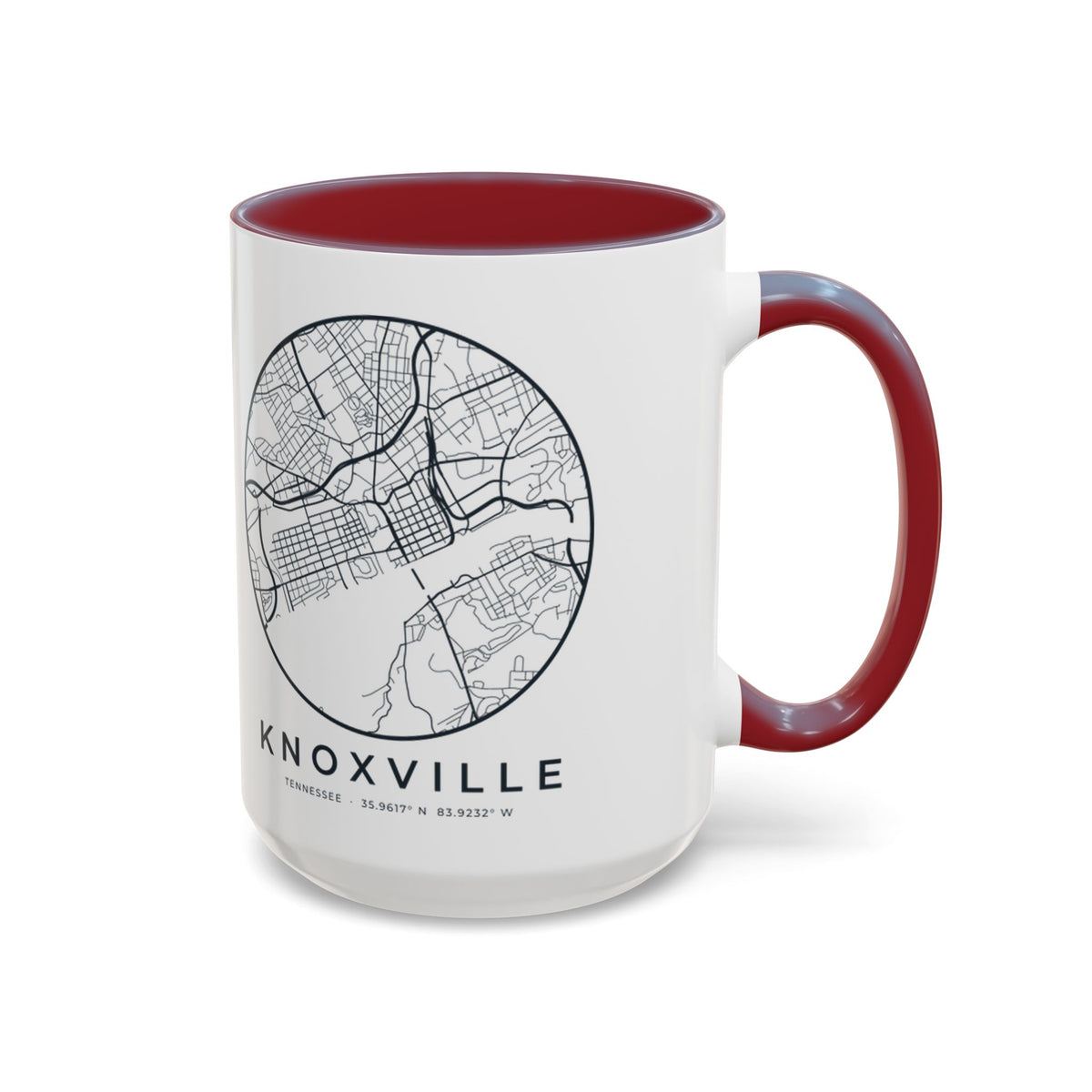 Knoxville Street Map Accent Mug