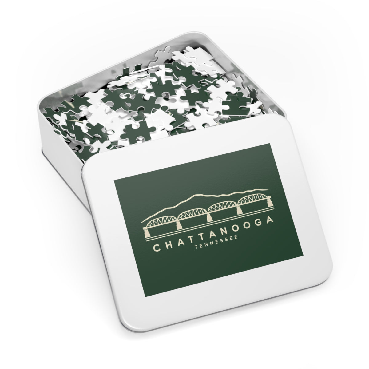 Chattanooga Walnut Street Bridge Puzzle (Forest Green)