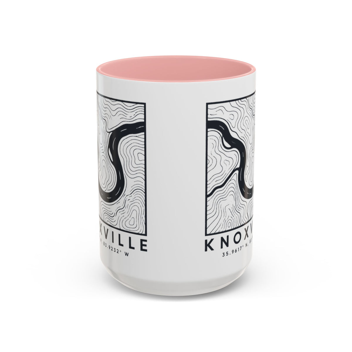 Knoxville Topo Map Accent Mug