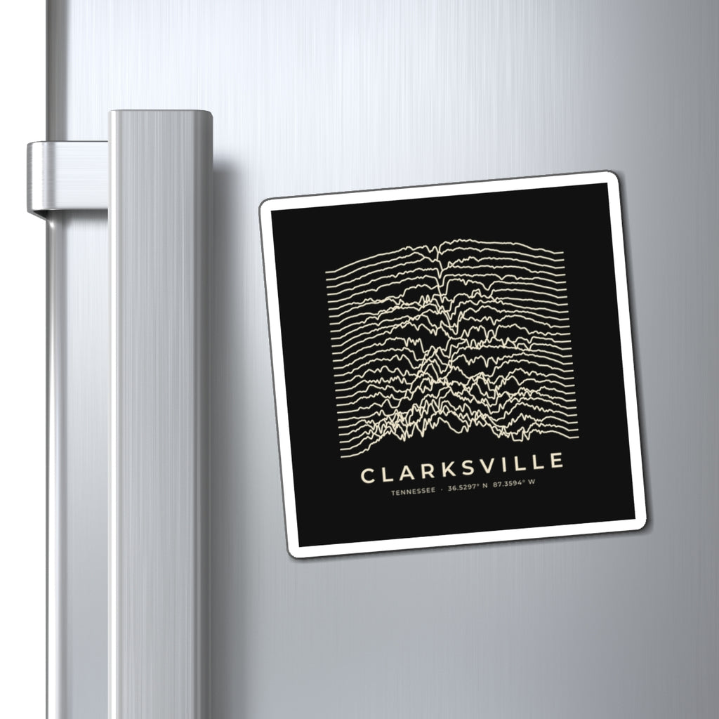 Clarksville Ridgeline Magnet (Black)