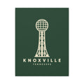 Knoxville Sunsphere Canvas Print (Forest Green)