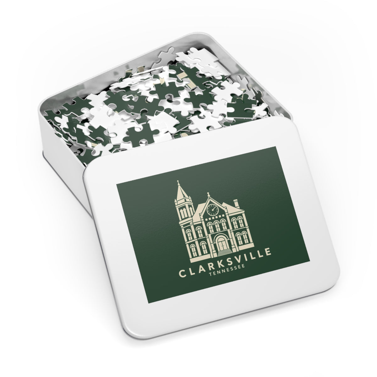 Clarksville Customs House Puzzle (Forest Green)