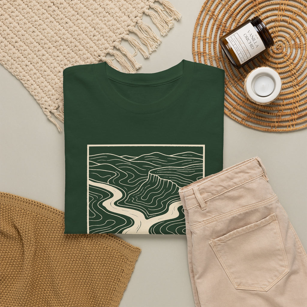Clarksville Topo Map T-Shirt