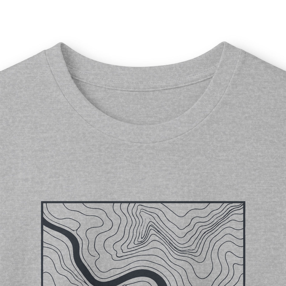 Chattanooga Topo Map Long Sleeve T-Shirt