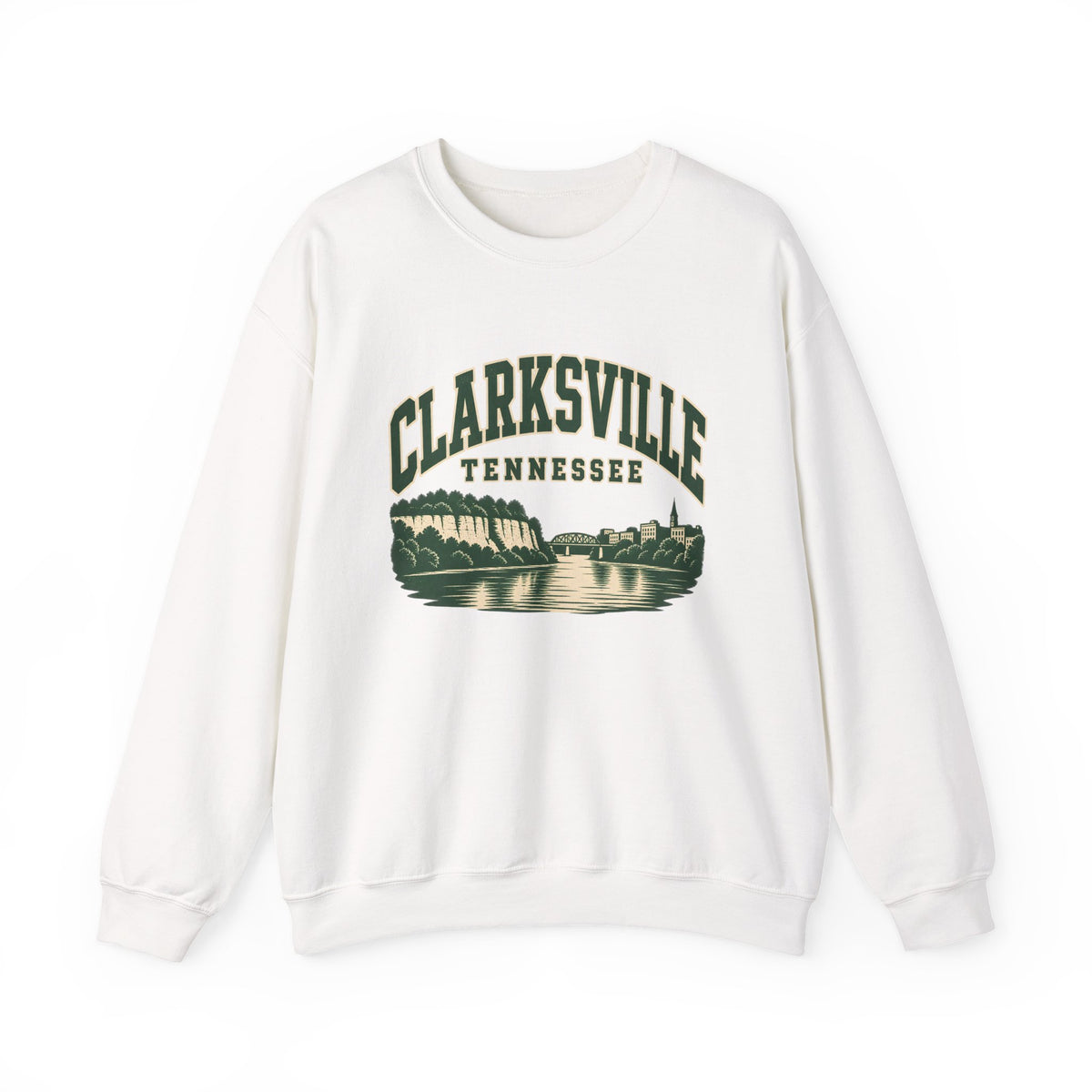 Clarksville Vintage Varsity Crewneck Sweatshirt
