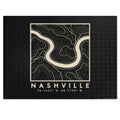 Nashville Topo Map Puzzle (Black)