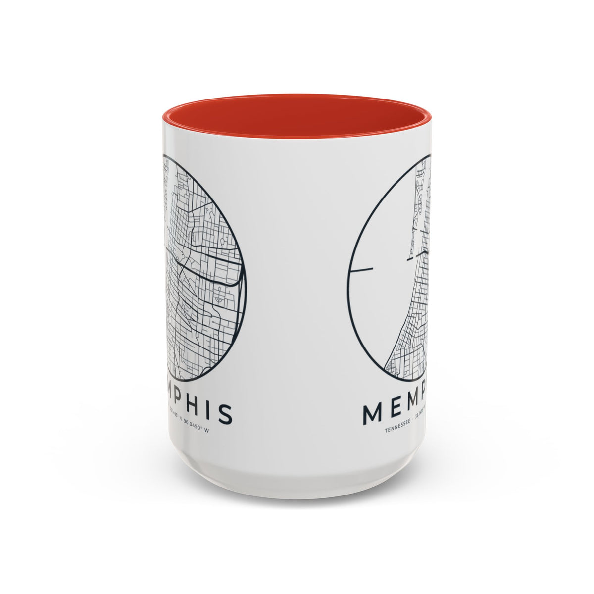 Memphis Street Map Accent Mug