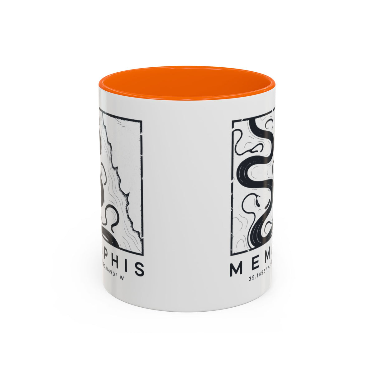 Memphis Topo Map Accent Mug