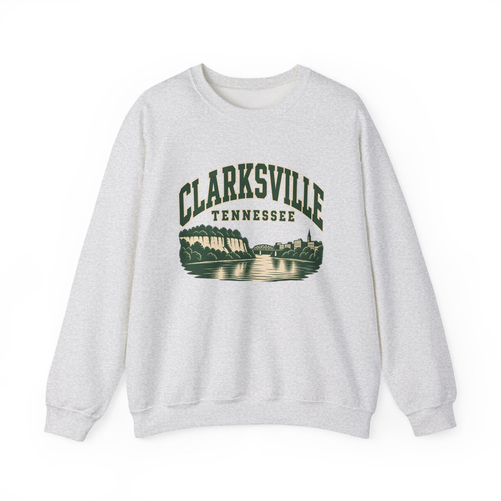 Clarksville Vintage Varsity Crewneck Sweatshirt