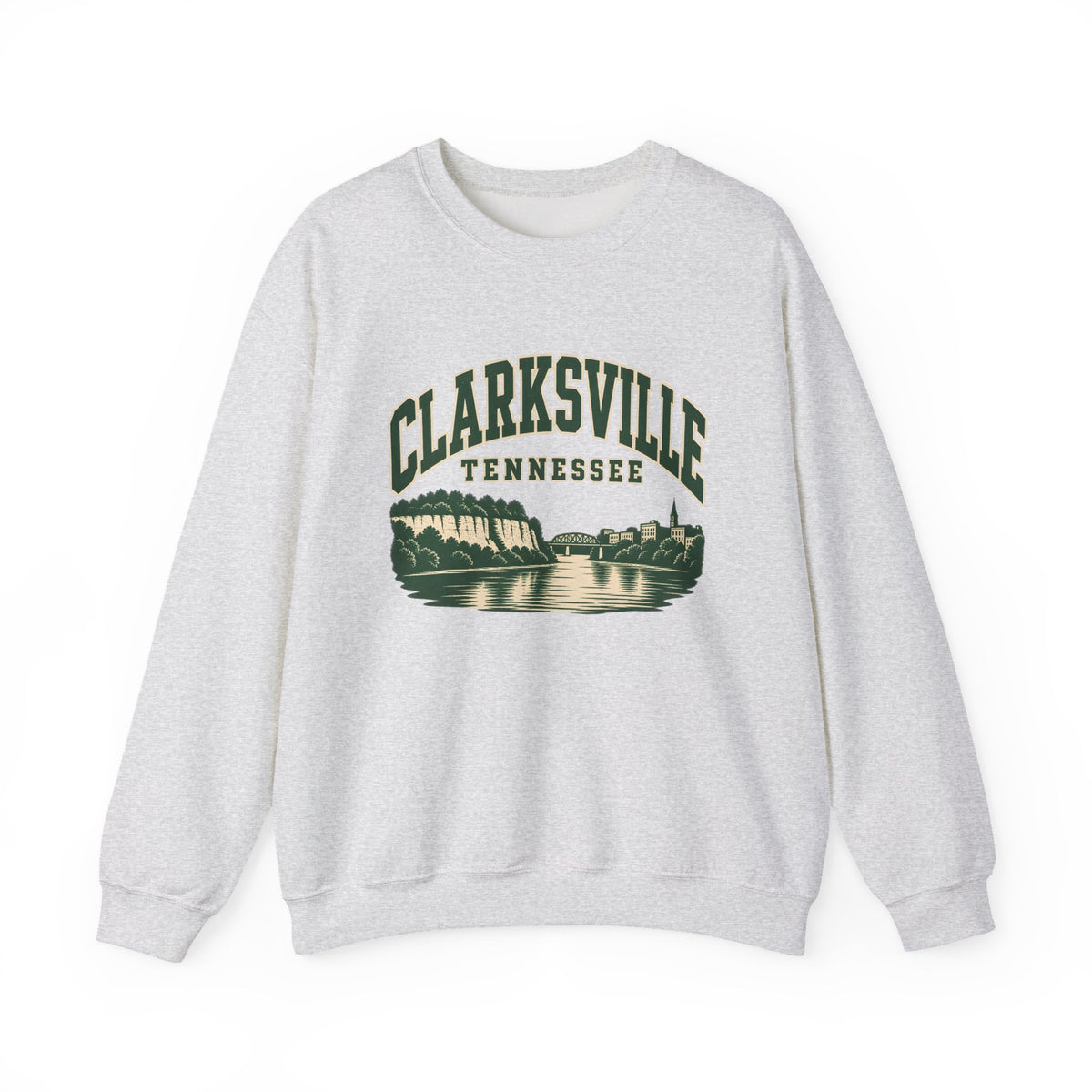 Clarksville Vintage Varsity Crewneck Sweatshirt