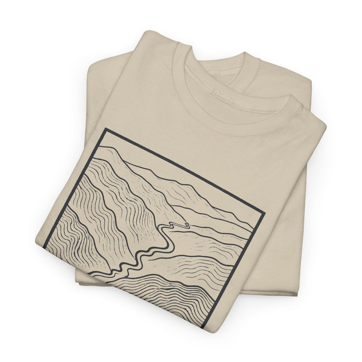 Johnson City Topo Map T-Shirt