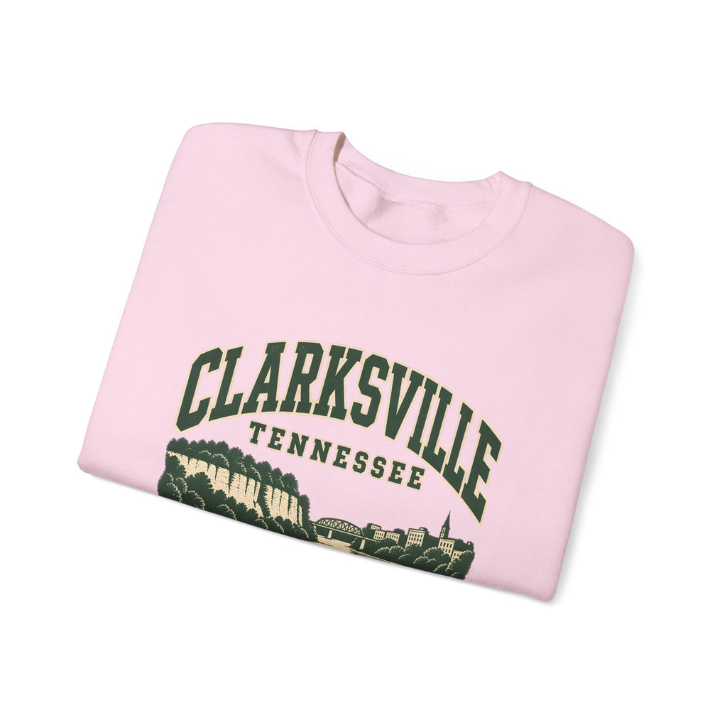 Clarksville Vintage Varsity Crewneck Sweatshirt