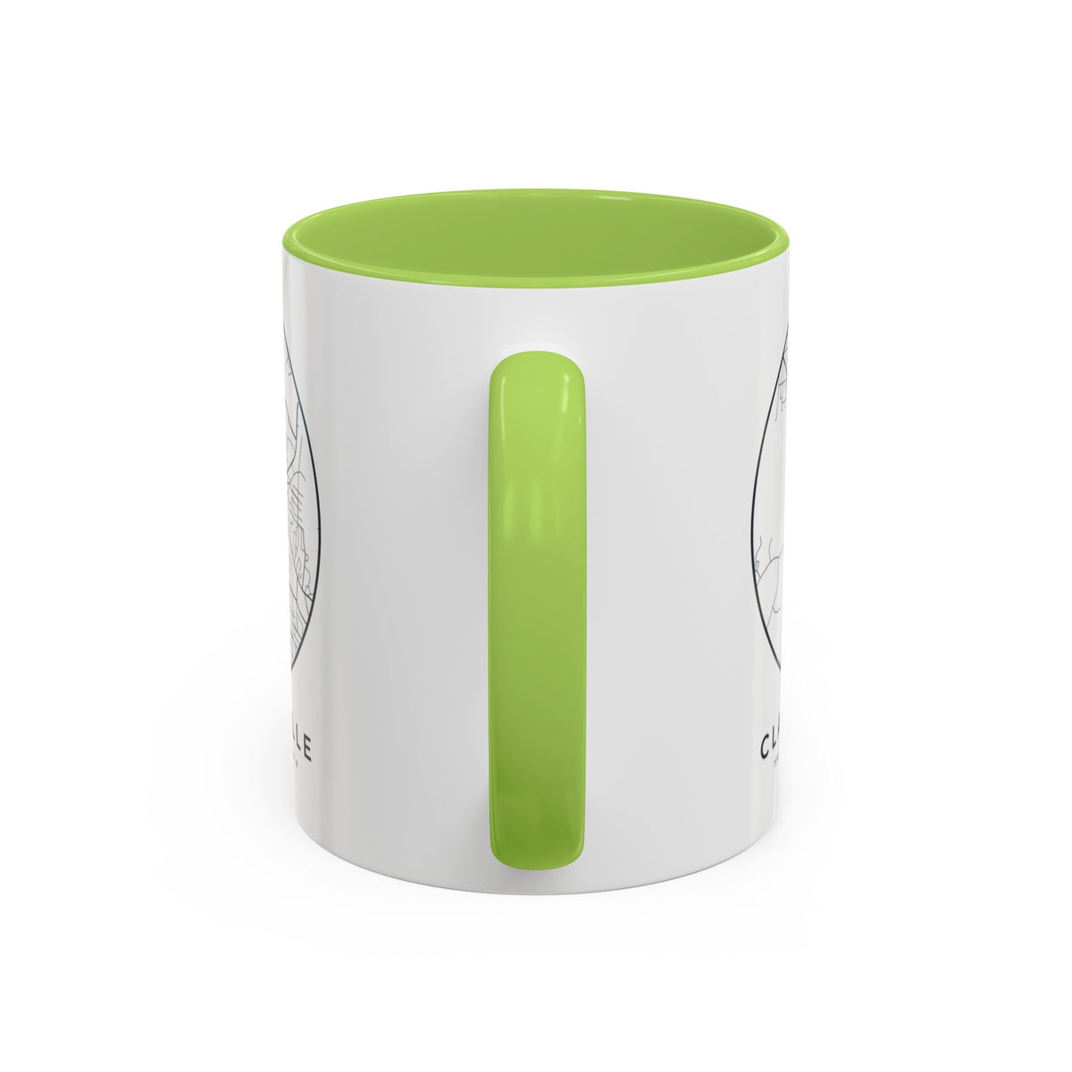 Clarksville Street Map Accent Mug