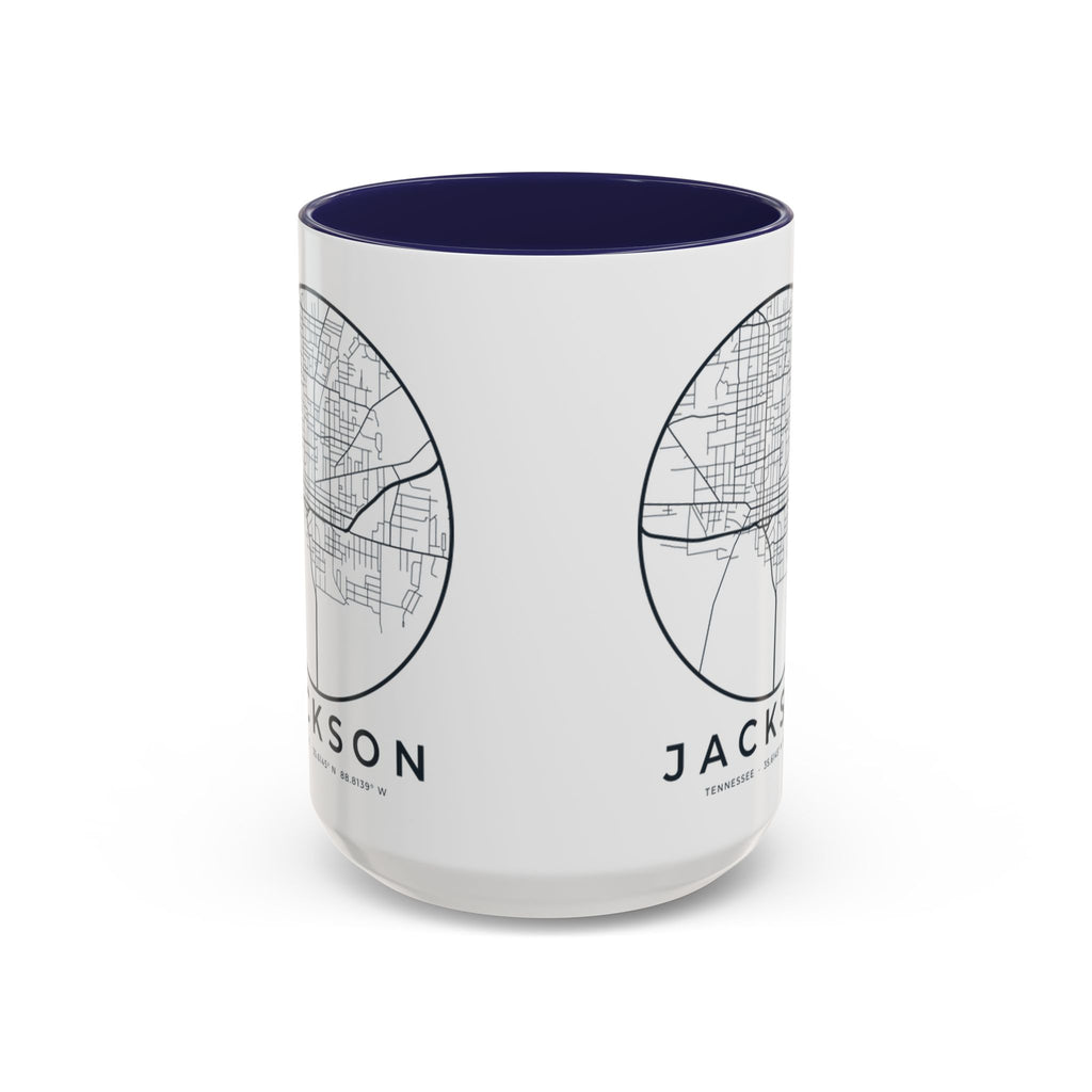 Jackson Street Map Accent Mug