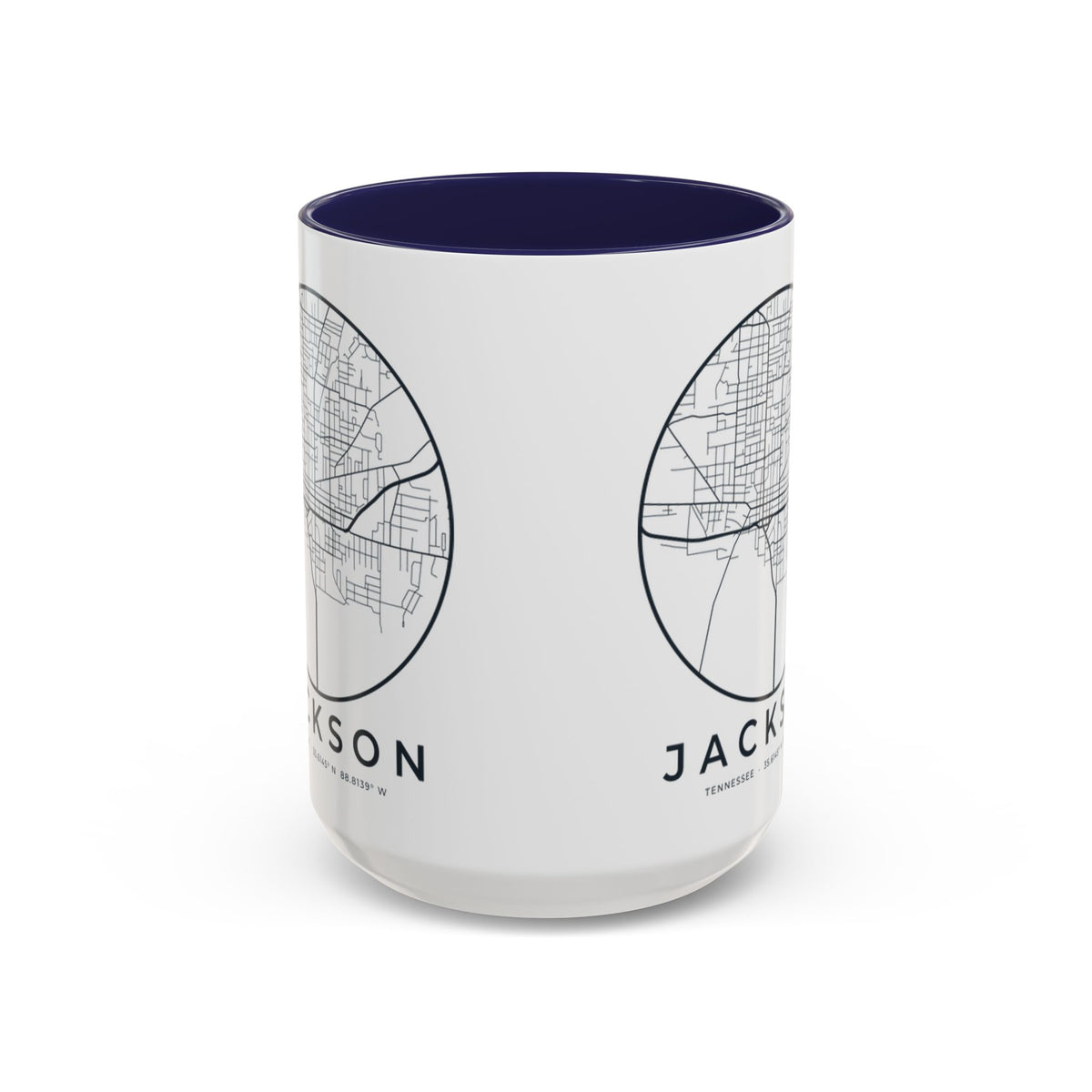 Jackson Street Map Accent Mug