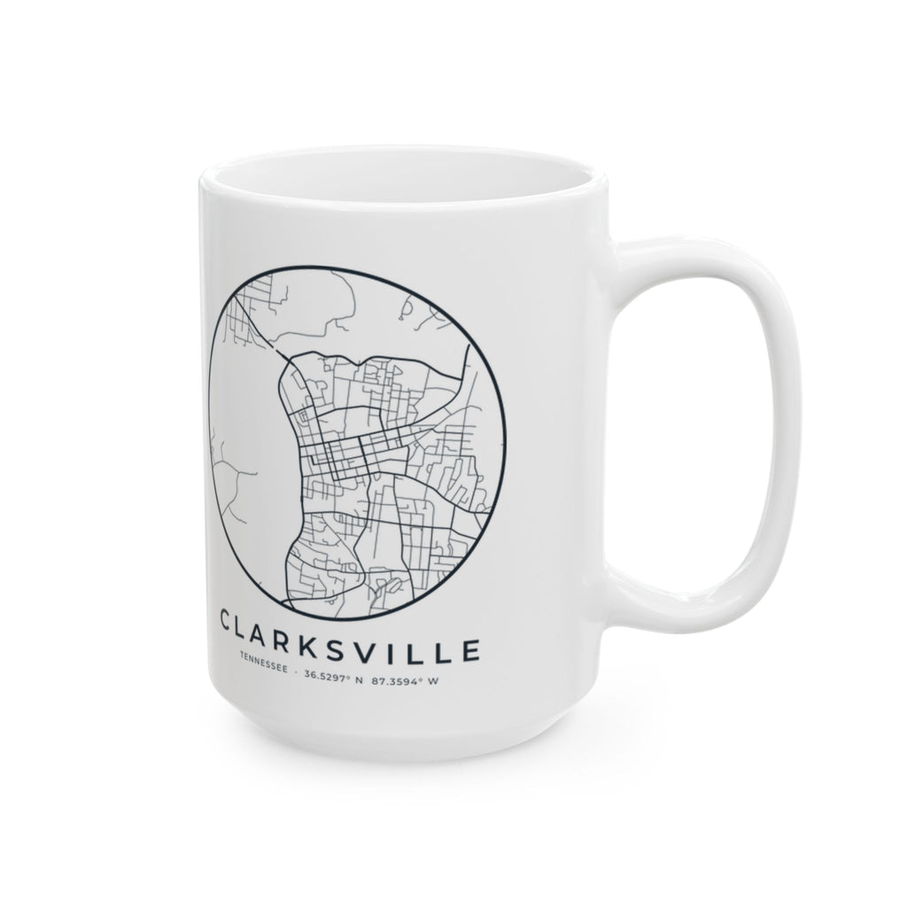 Clarksville Street Map Mug