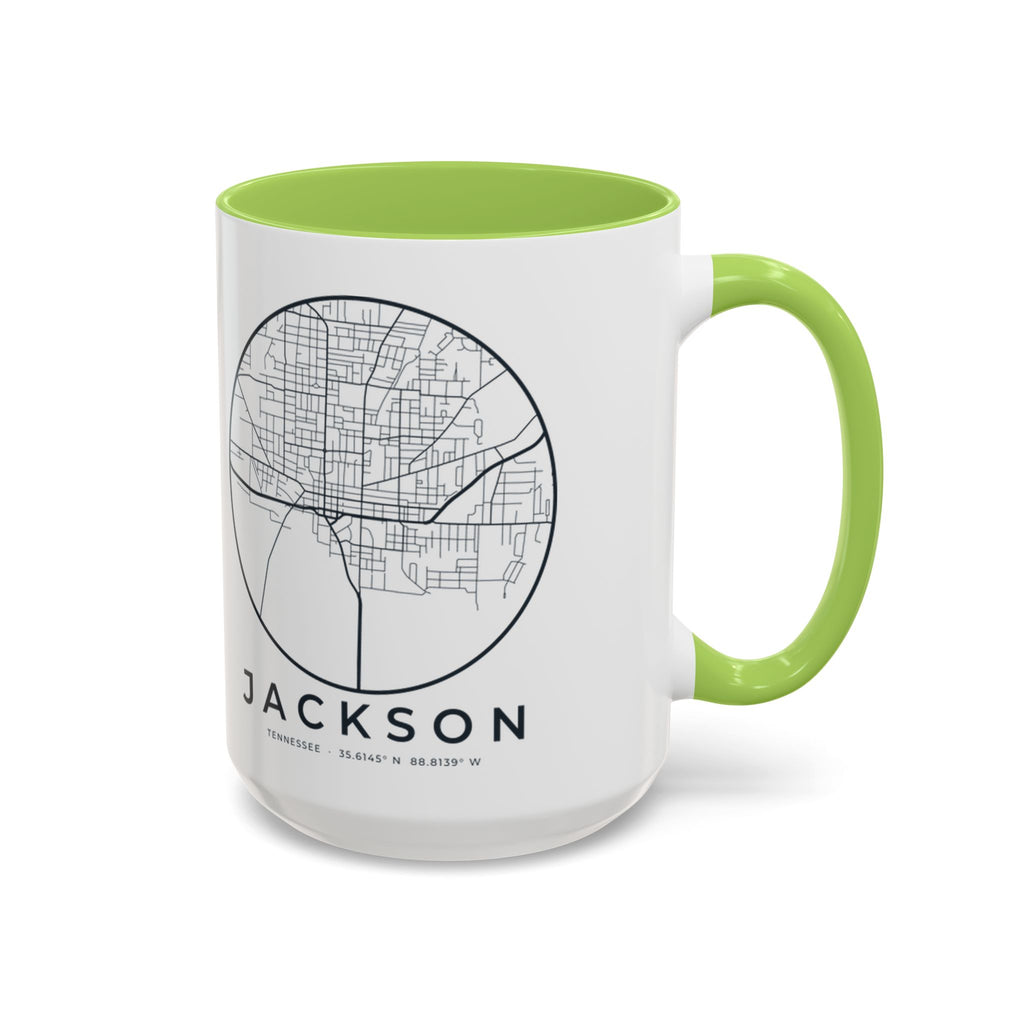 Jackson Street Map Accent Mug