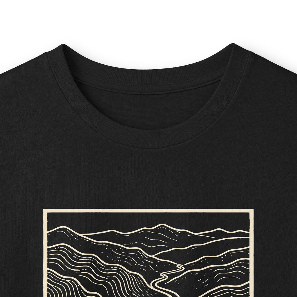Johnson City Topo Map Long Sleeve T-Shirt