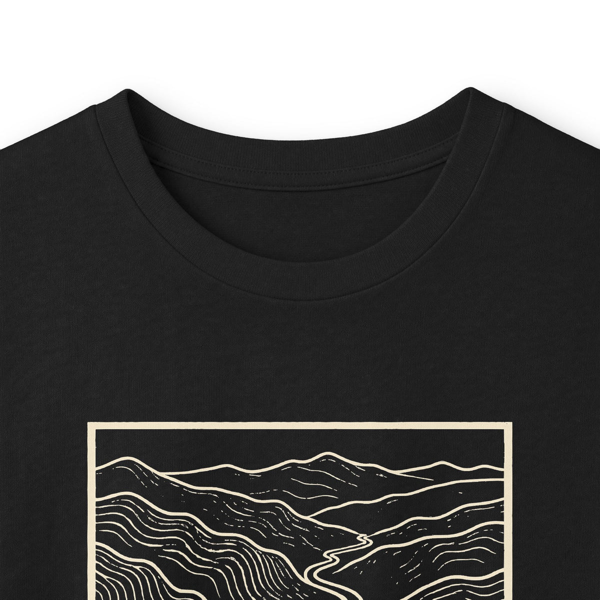 Johnson City Topo Map Long Sleeve T-Shirt